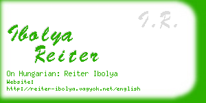ibolya reiter business card